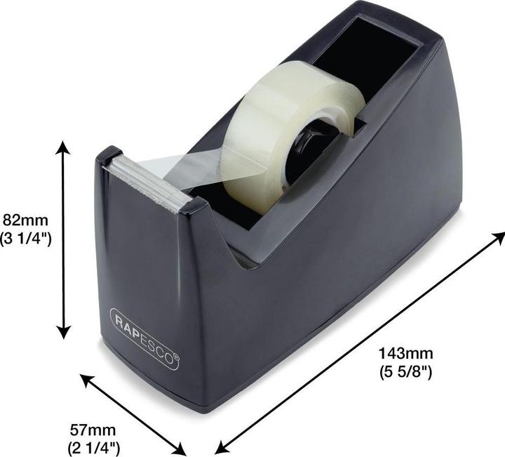 Actual product image Rapesco 300 adhesive tape dispensers and 4 adhesive tape rolls