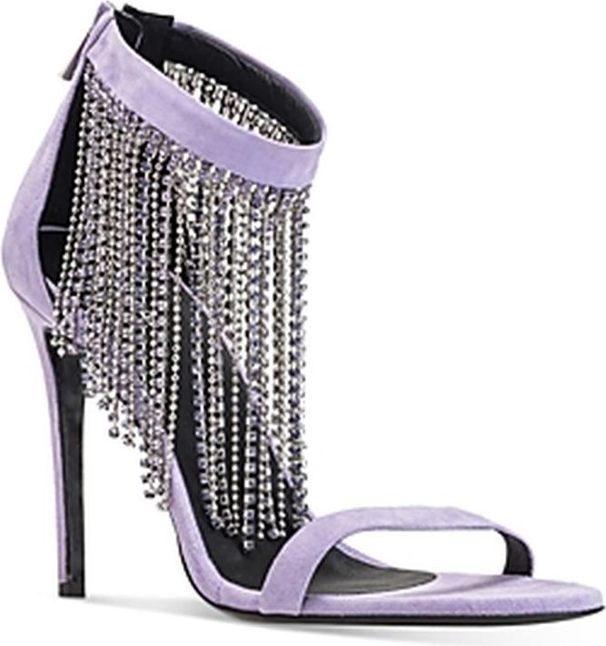 Pinko Salome Damensandalen mit Franjes und Strass (38)