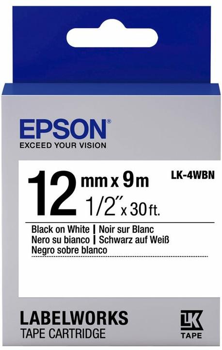 Epson Lk-4wbn (1.20 cm, Weiss)