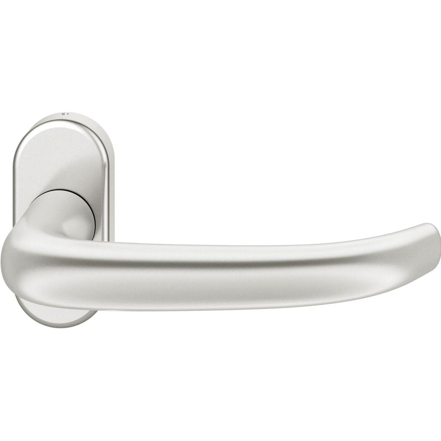 Thumbnail - FSB, Türgriff + Fenstergriff, FH-Rahmentürdücker 09 1053 Standflügel Aluminium silber (Türgarnitur)