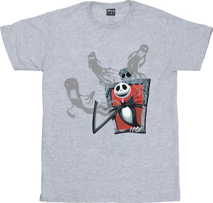 Actual product image Disney Womens/Ladies Nightmare Before Christmas Ghosts Of Jack Cotton Boyfriend T-Shirt (XL)