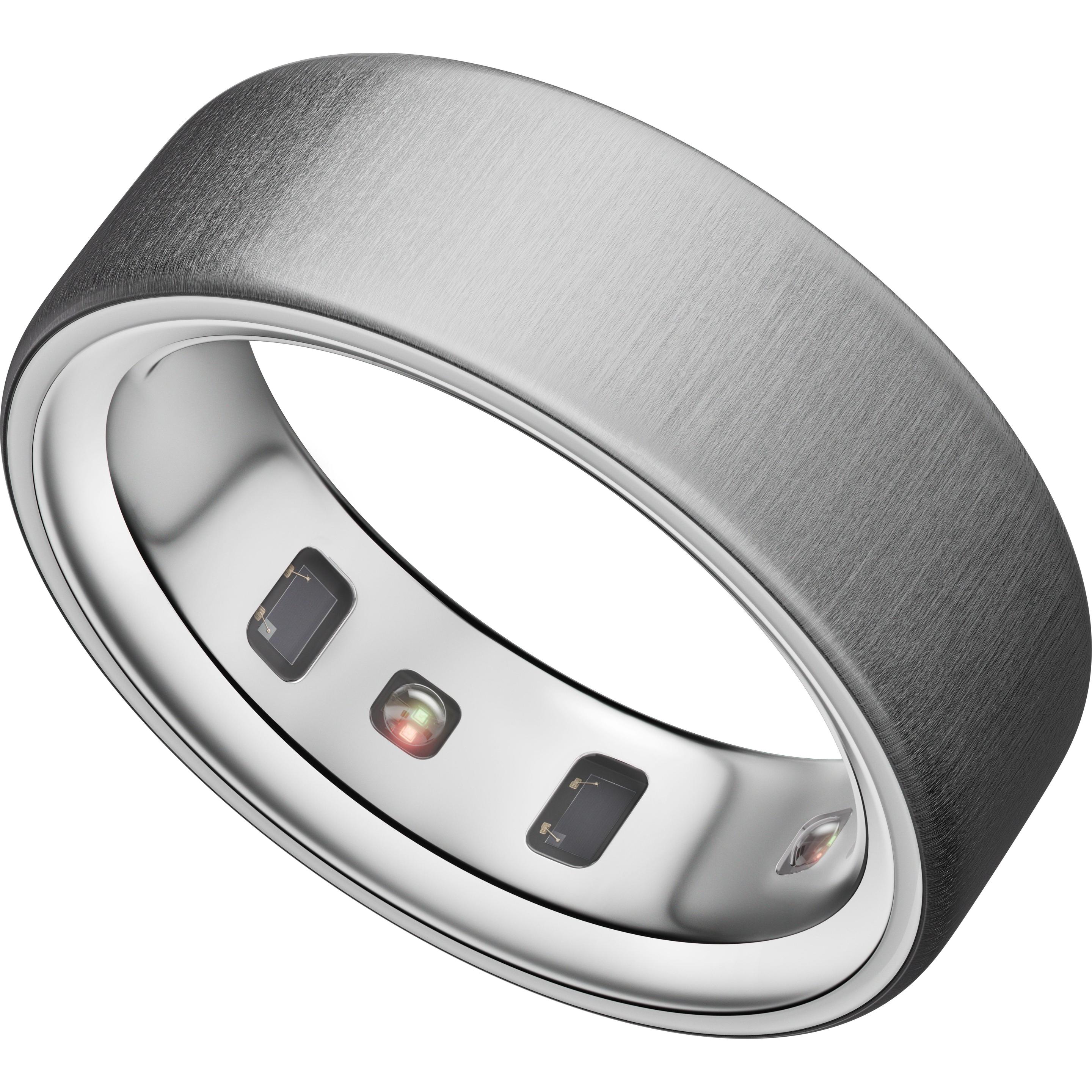 Oura Ring 4 (10, Brushed Silver), Smart Ring, Silber