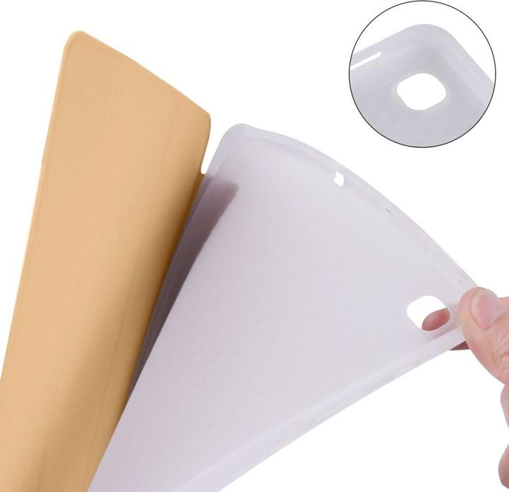 Produktbild König Design Schutz Tablet Hülle für Samsung Galaxy Tab S6 Lite Case Cover Tasche Etuis Gold (Galaxy Tab S6 Lite)