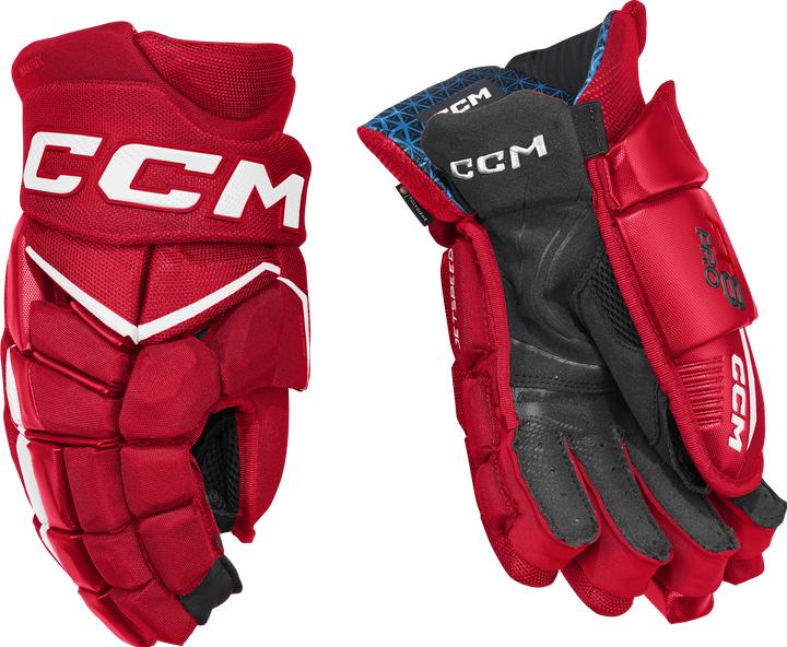CCM HGFT8PRO SR JS Handschuhe Rot/Weiss 14 (36)