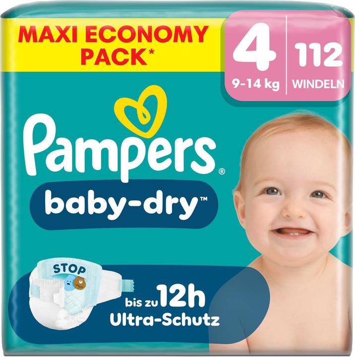 Productafbeelding Pampers Baby-Dry (Gr. 4, Halfjaarlijks pakket, 112 Pcs.)