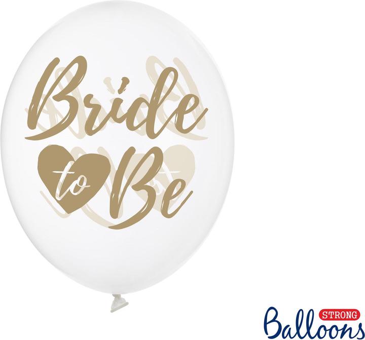 Produktbild Partydeco Luftballons Bride to be Gold Ø 30 cm, 6 Stück (6 x)