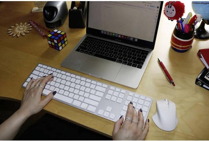 Productafbeelding Matias M20DCW Ergonomische Maus Kabellos Optisch Weiss 4 Tasten 1000 dpi, 1600 (Draadloze)