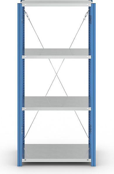 Actual product image eurokraft pro Boltless shelving, blue / galvanised