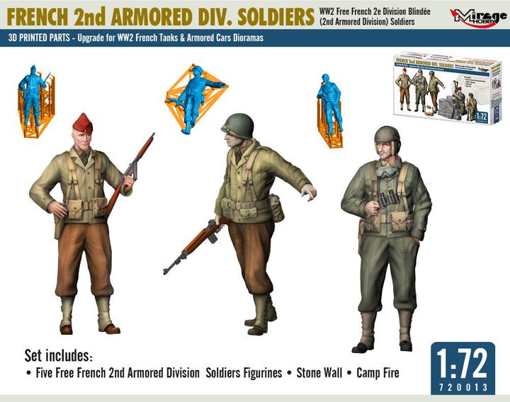 Produktbild Mirage Hobby French 2nd Armored Div. Soldiers