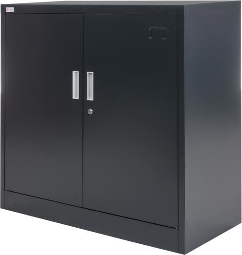 Jet-Line Aktenschrank KIEW dunkelgrau-anthrazit knock-down 90x40x90cm (90 x 40 x 90 cm)