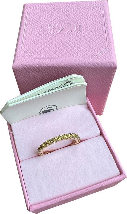 Actual product image Swarovski Matrix Ring Round Cut Yellow Gold (52)