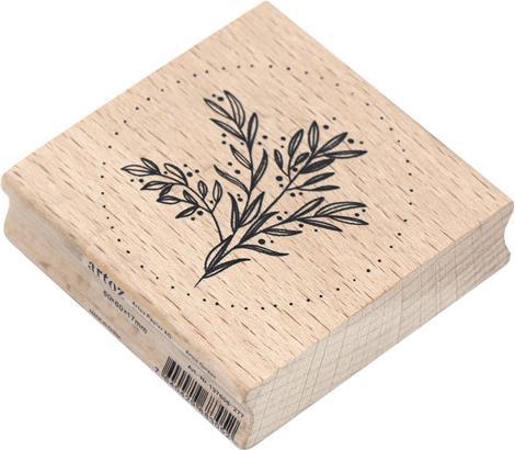Artoz Stempel Zweig rund Holzstempel