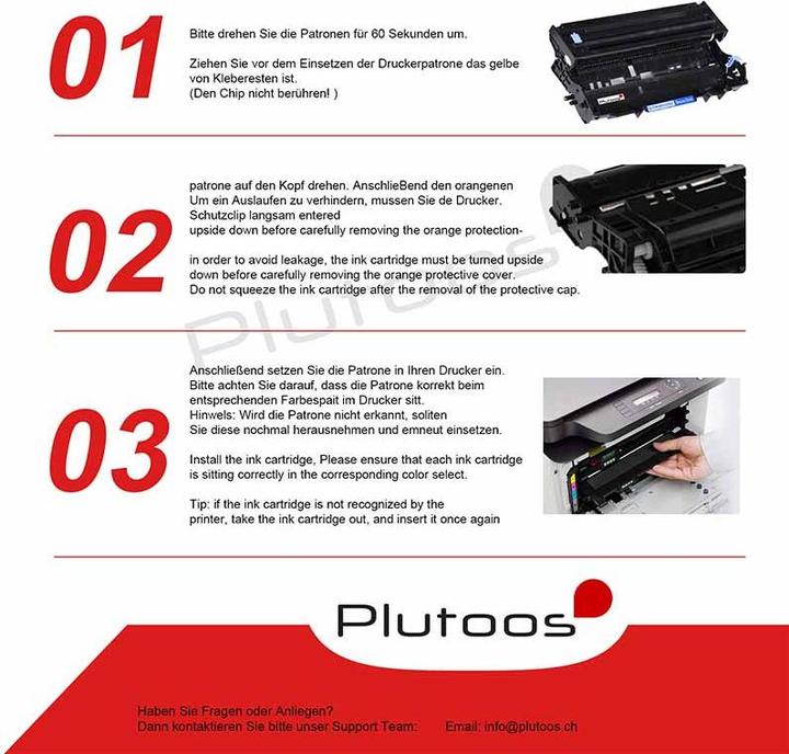 Actual product image Plutoos Brother DR-6000 Drum XXL compatible, Black (FC)