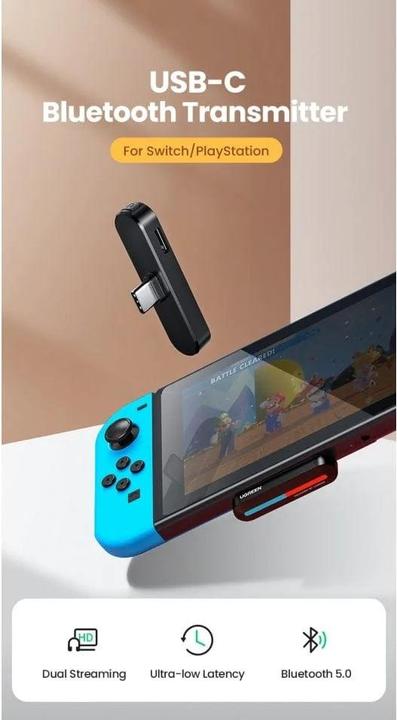Produktbild Ugreen Bluetooth Transmitter für Nintendo Switch & Sony Playstation