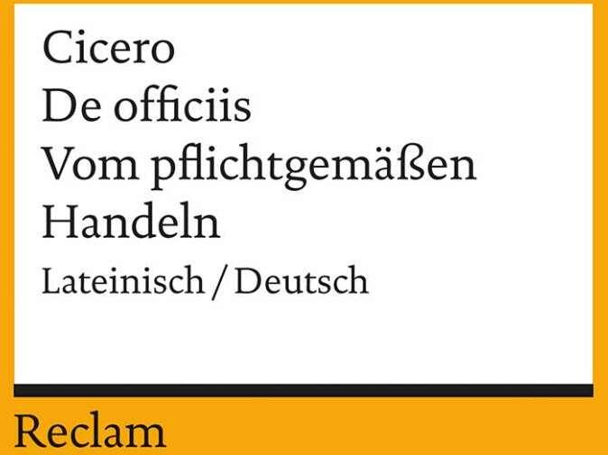 Produktbild Vom pflichtgemässen Handeln (Deutsch, Cicero, 1986)