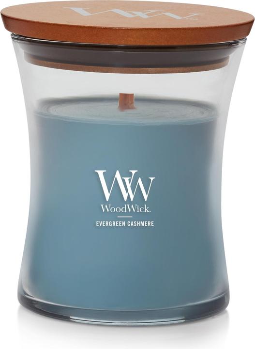 WoodWick Duftkerze Evergreen Cashmere Medium Jar (275 g)