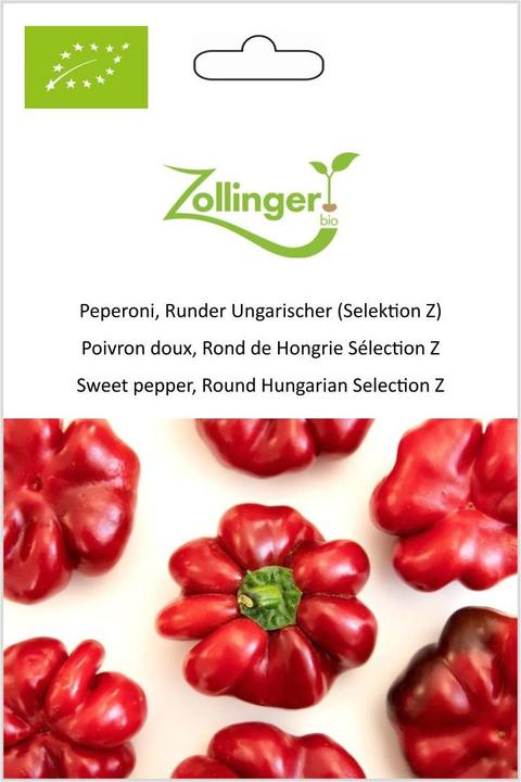 Image du produit Zollinger Bio Poivron, Rond de Hongrie (Sélection Z) (Germes)