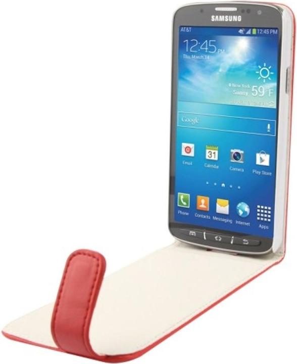 Actual product image König Design Protective cover Flip case for mobile Samsung Galaxy S4 Active GT I9295 Red (Samsung Galaxy S4 Active)