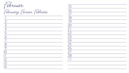 Produktbild Blankokalender Geburtstag A4 (21 x 29.7 cm)