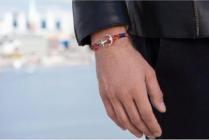 Immagine prodotto Tom Hope Bracciale blu artico (16.50 cm, Argento, Materiale sintetico)