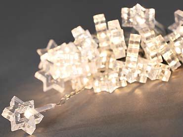 Konstsmide Catena luminosa decorativa a LED, stelle trasparenti (2.30 m)