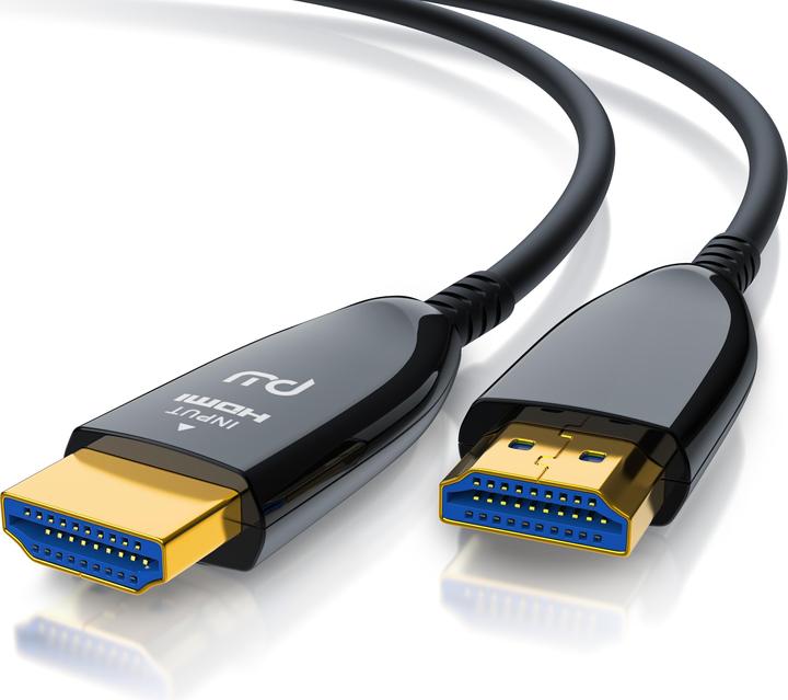 Primewire HDMI fibre optic cable 2.1, type A, UHD, 8K @ 120Hz, 4k @ 240Hz with DSC, HDR10+, 3D, eARC, HDCP 2.3 (15 m, HDMI, 2.1)