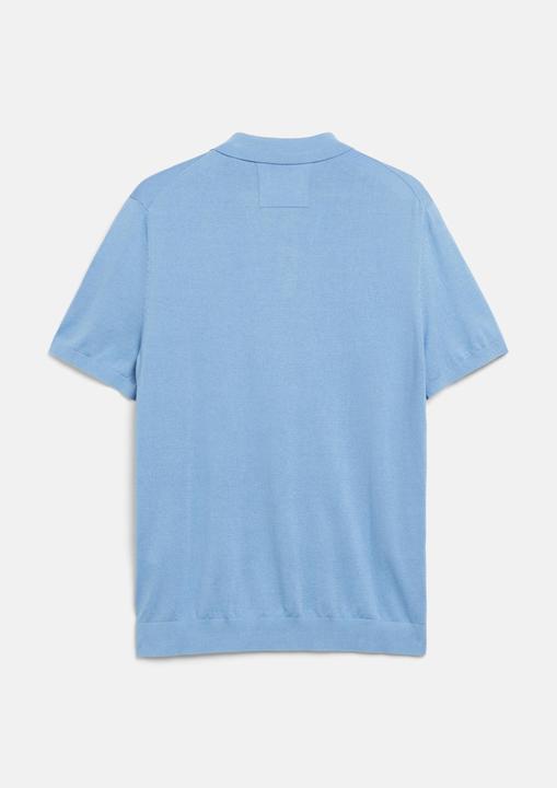 Produktbild s.Oliver Weiches Strick-Poloshirt aus Baumwoll-Seidenmix (M)