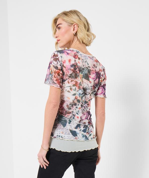 Produktbild Joe Browns Butterfly Mock Layer Short Sleeve Mesh Top (46)