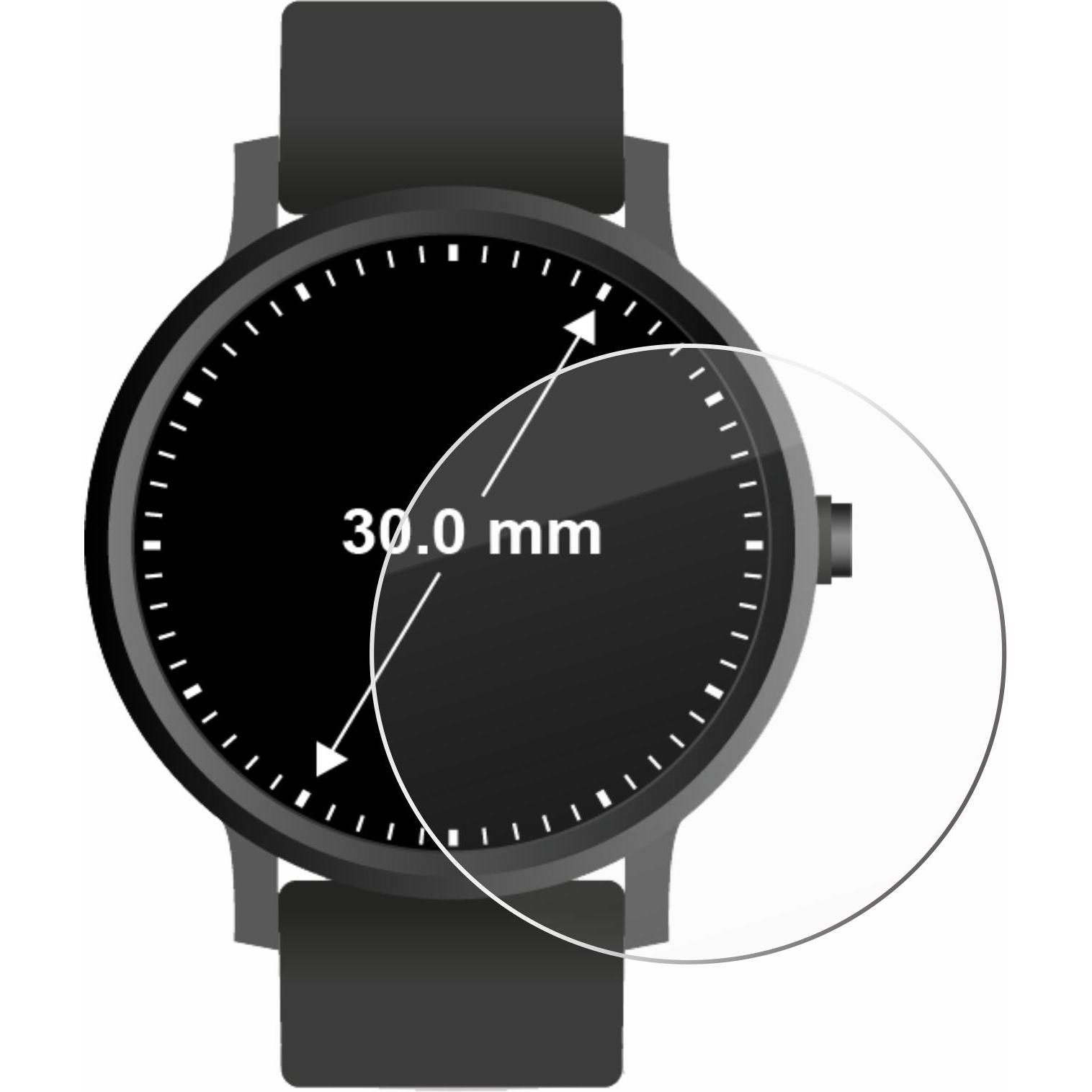Thumbnail - Savvies Panzerglas Hartglas Displayschutz, Smartwatch Schutzfolie, Transparent