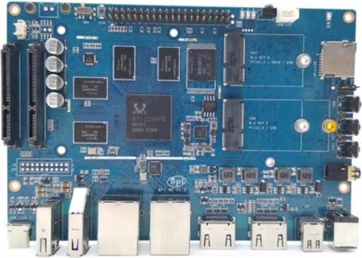 Actual product image Sinovoip BANANA PI BPI-W2 - Banana Pi BPI W2 - smart NAS router, RTD1296 chip design