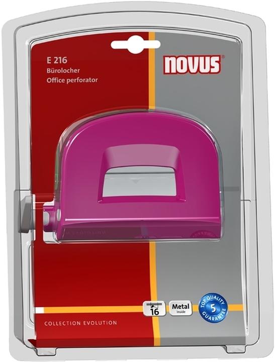 Actual product image Novus Punch E216 pink in blister pack