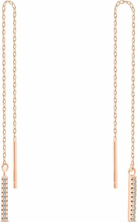 Immagine prodotto Brilio Argento - Orecchini a catena lunga con zirconi EA1007Y