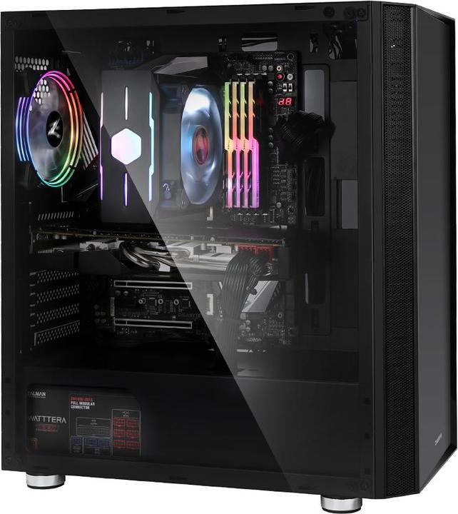 Actual product image Zalman R2 Black Computer Case Midi Tower Black (ATX, mATX, Mini-ITX, E-ATX)