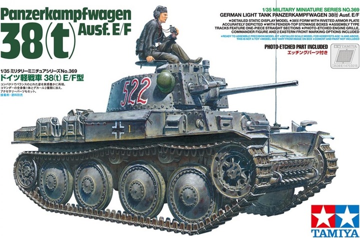 Produktbild Tamiya 1/35 German Panzerkampfwagen 38(t)Ausf.E/F