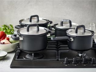 Actual product image BK Flow Cool Kochgeschirr-Set 4-teilig (Pan set + pot set, Stainless steel)