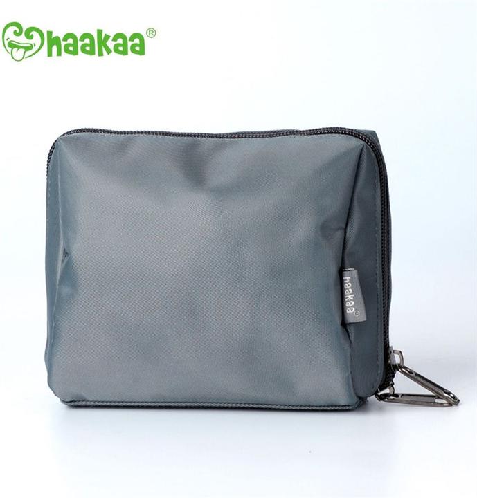 Actual product image Haakaa On-the-go Pump and Storage Set - Steel Blue