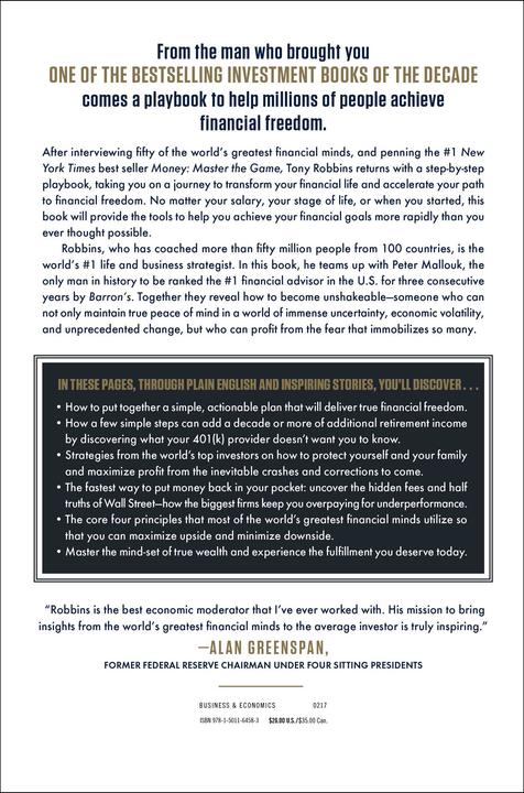 Produktbild Unshakeable (Englisch, Tony Robbins, 2017)