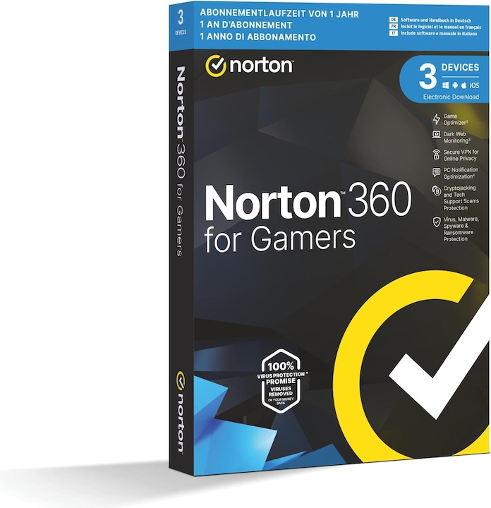 Image du produit Norton 360 Gamer (3 Utilisateur, 12 mois)