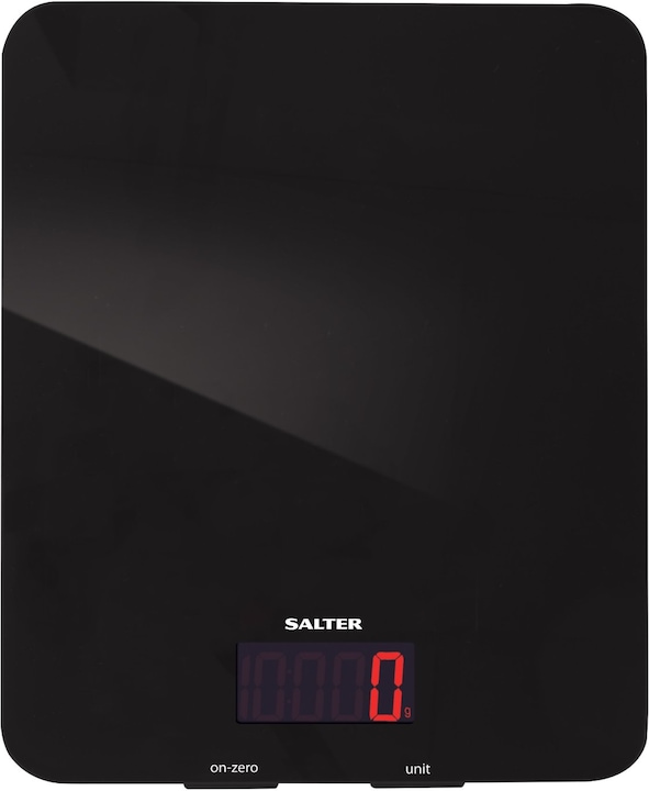Produktbild Salter 1150 BKDR 5 kg elektronische Küchenwaage aus Glas - Schwarz