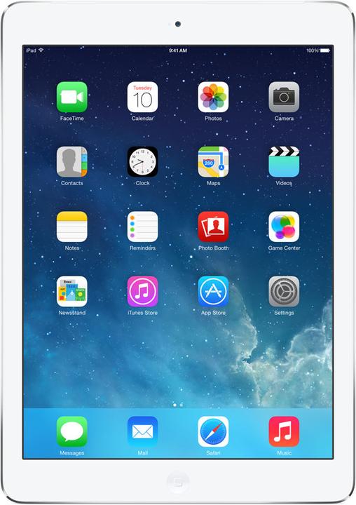 Apple iPad Air (9.70", 16 GB, White, Silver)