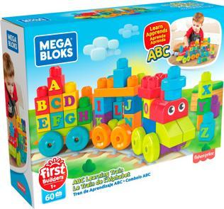 Actual product image Mega Bloks ABC Learning Train (60 pieces)