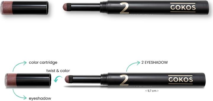 Actual product image Gokos Eyecolor Earth Edition (235 Frosted Ruby)