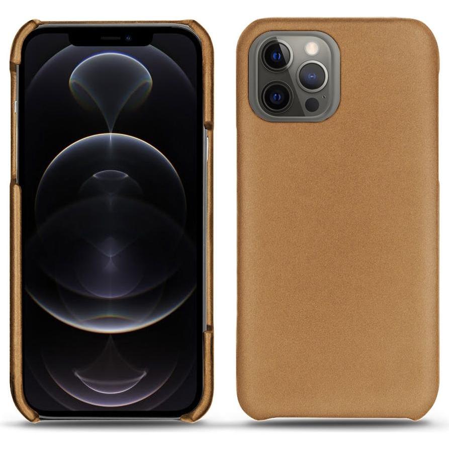 Noreve Lederschutzhülle (Apple iPhone 12 Pro Max), Smartphone Hülle, Beige