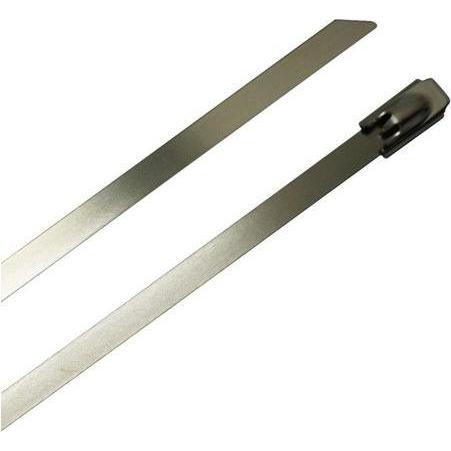 Rs Pro, Kabelbinder, Edelstahl-Kabelbinder mit Kugelverschluss 680 x 7.9mm, 1.5kN (Metallkabelbinder, 680 mm)