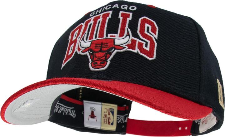 Produktbild Mitchell & Ness M&N Stretch Snapback Classic Red Cap - Chicago Bulls Schwarz (One Size)