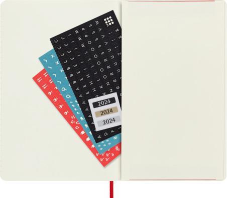 Produktbild Moleskine 18 Monate Wochen Notizkalender 2023/2024, Large/A5, 1 Wo = 1 Seite, rechts linierte (13 x 21 cm)
