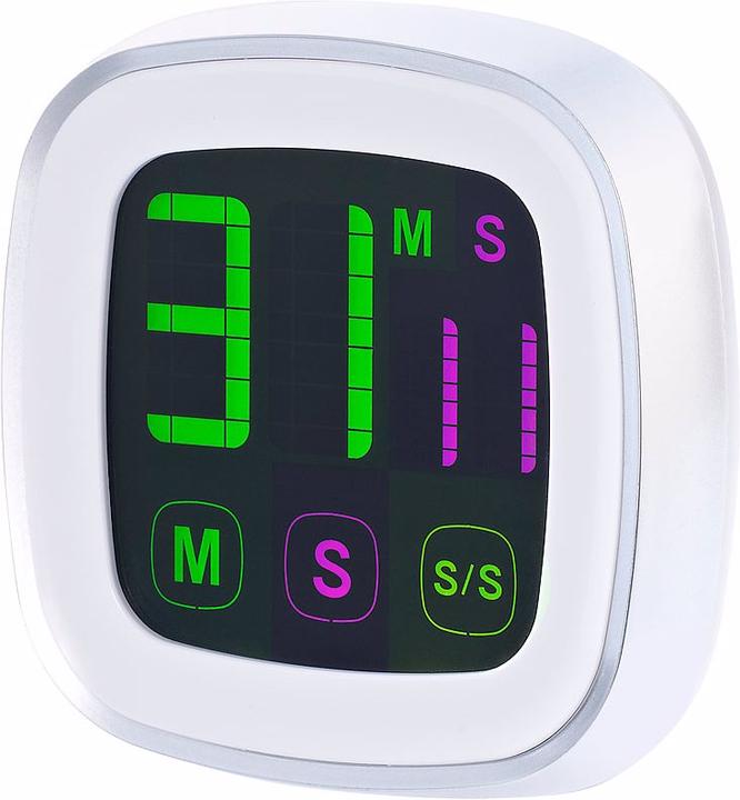 Actual product image Infactory Set of 2 magnetic kitchen timer with color touch screen
