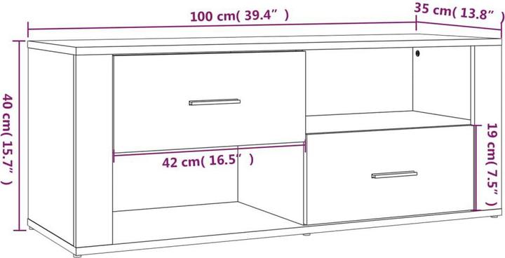 Produktbild vidaXL Avi (100 x 35 x 40 cm)