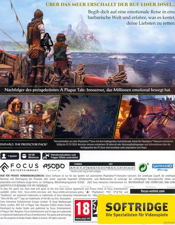 Immagine prodotto Focus Home Interactive Racconto della peste: Requiem (PS5, DE)