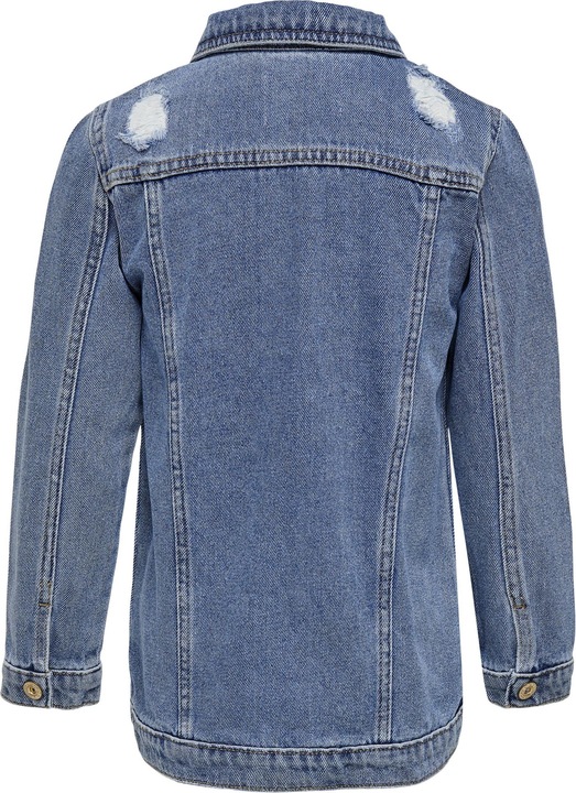 Produktbild Only Lange Used-Look Jeansjacke (116)